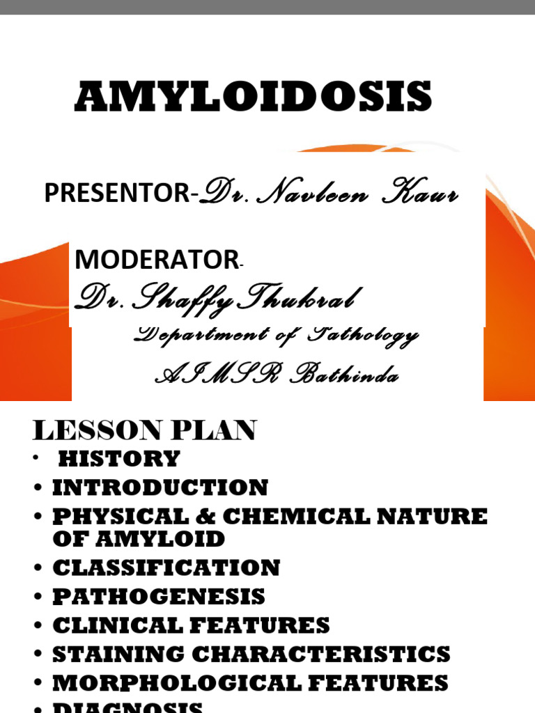 Understanding Amyloidosis: Causes & Diagnosis | PDF | Amyloid | Staining