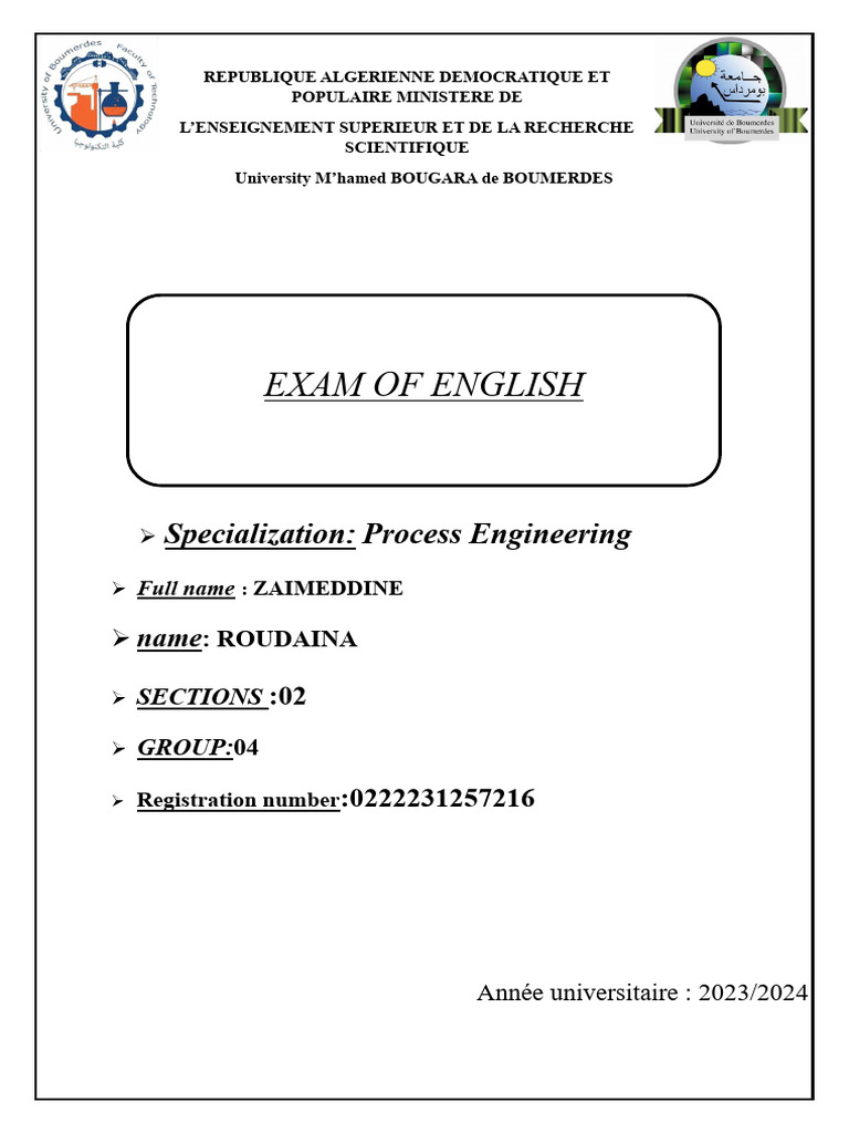 Importance of Technical English in Process Engineering | PDF | Heat ...