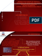 Competencias territoriales y personales Venezuela