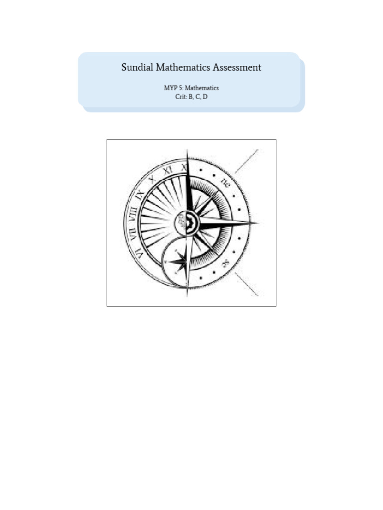Sundial Experiment: Shadow Analysis | PDF | Shadow | Trigonometric ...