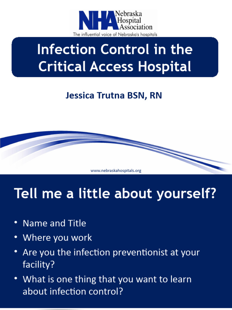 Infection Control in Critical Access Hospitals | PDF | Microbiology ...