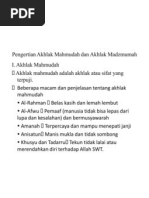 Download Pengertian Akhlak Mahmudah Dan Akhlak Madzmumah Shevrina No1 Ppt by Nindya Rimalivia SN73237424 doc pdf
