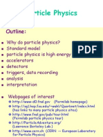 Particle Physics: Outline