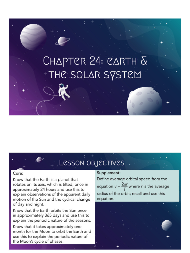 Chapter 24.1 The Earth Sun & Moon TC | PDF | Night | Rotation