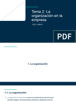 Tema 2.la Organización de La Empresa