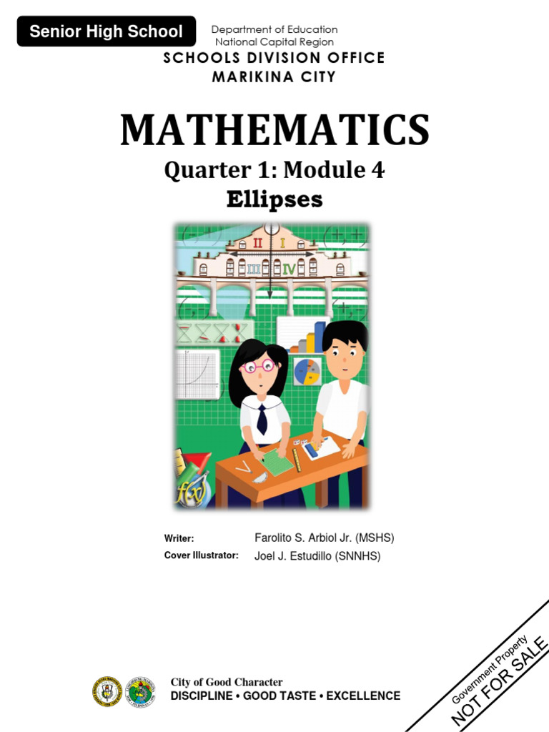 MATH - GR11 (PRE CAL) - QTR1 MODULE 4 - NCR I | PDF | Ellipse | Euclid
