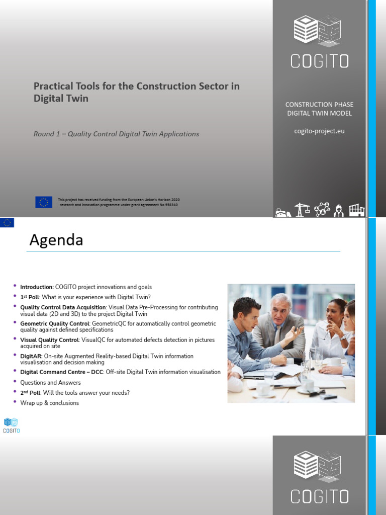 COGITO Project: Digital Twin in Construction | PDF | Building ...