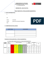 FORMATO INFORME EVALUACIÓN DIAGNÓSTICA 2023