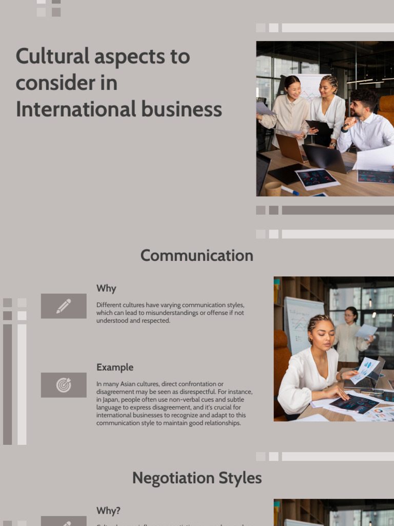 Cultural Factors in Global Business | PDF | Communication | Negotiation