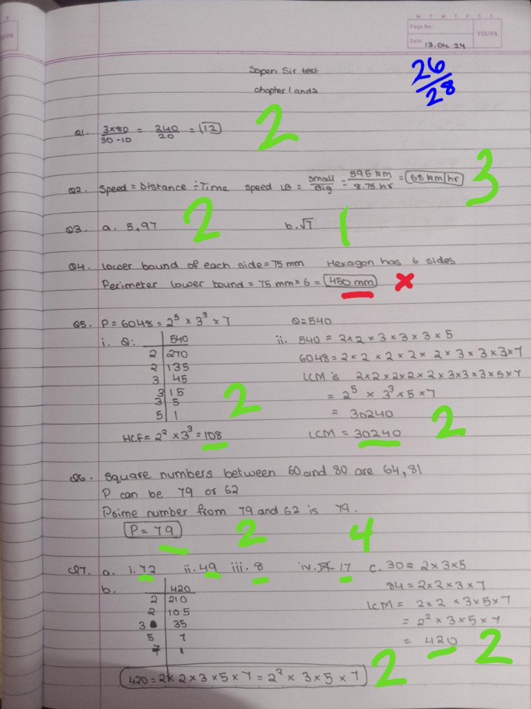 9th Maths 1st 2nd Chpt Test 1 Pdf