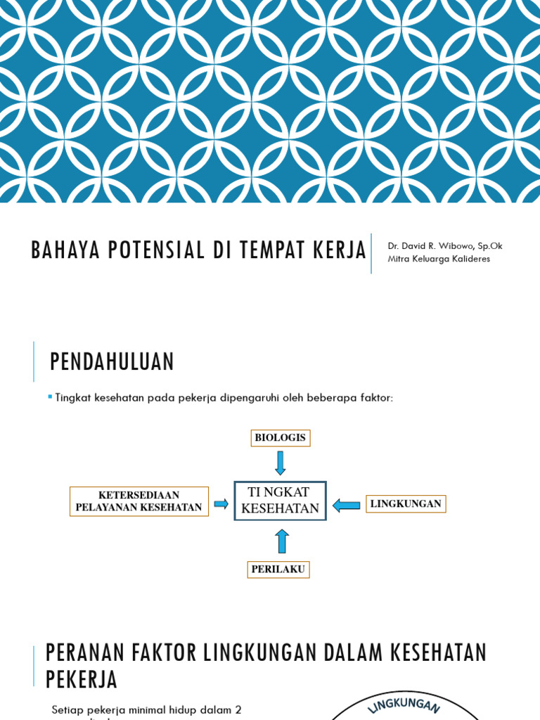 Bahaya Potensial Di Tempat Kerja Pdf