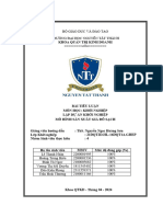 TIỂU LUẬN CUỐI MÔN HỌC - KHỞI NGHIỆP