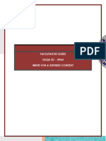 SAQA 8964 - Facilitator Guide