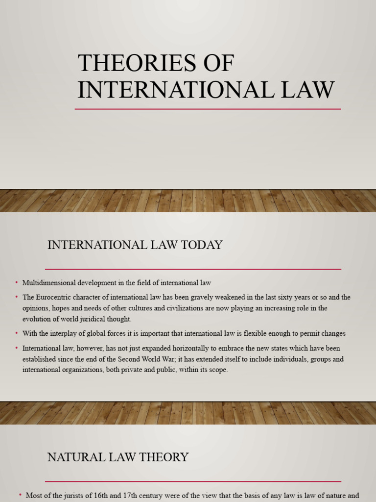 Theories of International Law Explained | PDF | International Law ...
