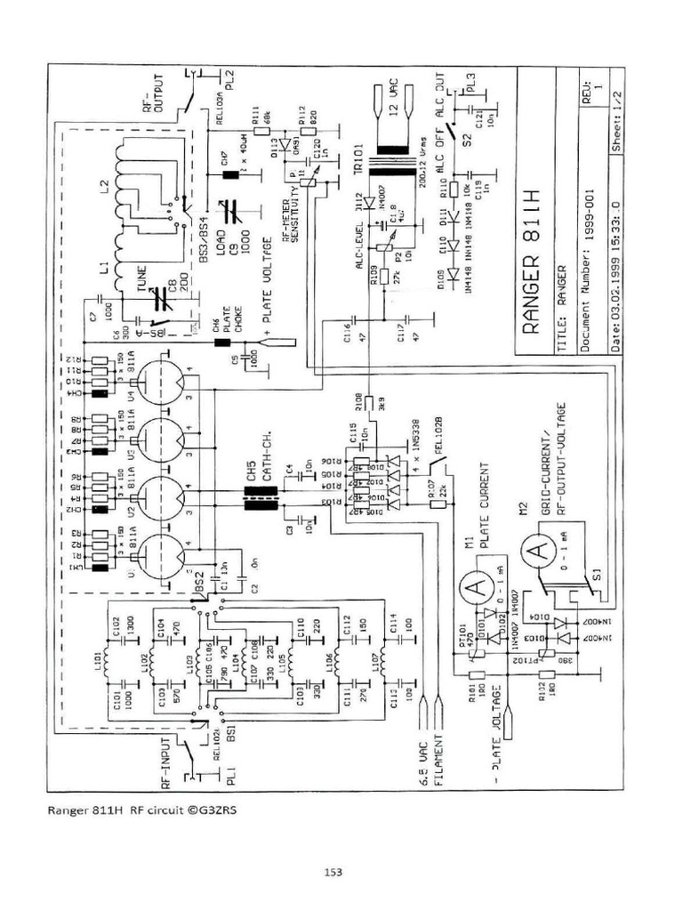 Linear Amp 811H SB Circuit Diagram PDF