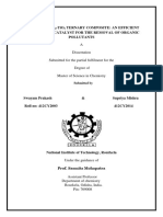 A Dissertation Submitted For The Partial Fulfilment For The Degree of Master of Science in Chemistry