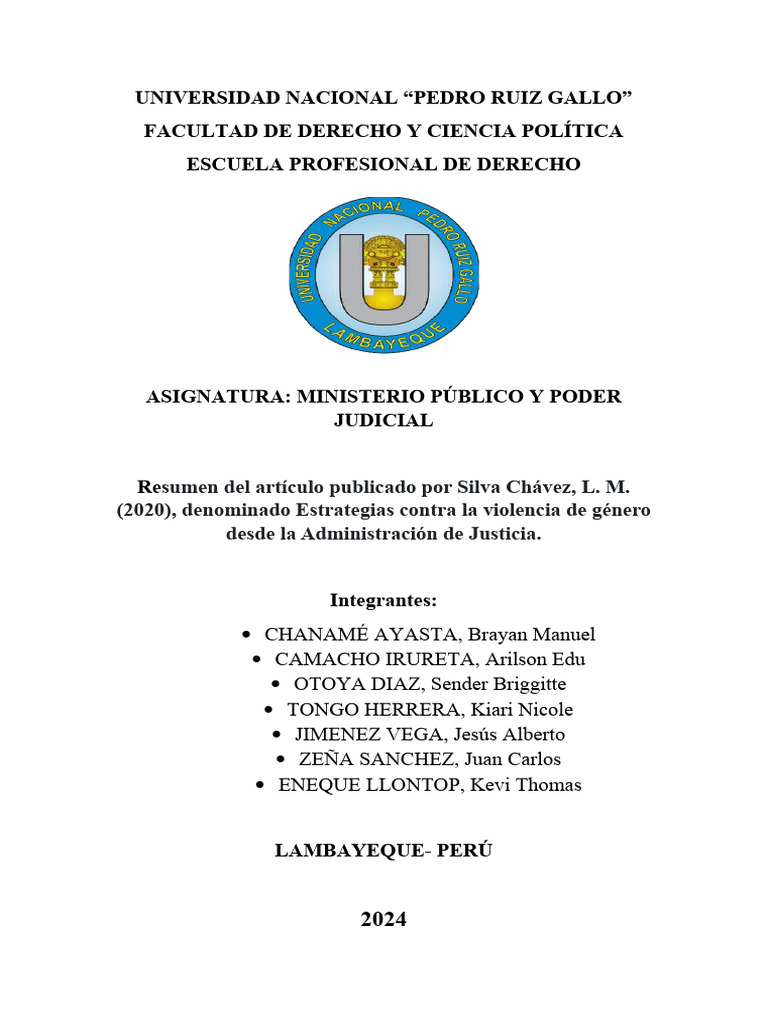Estrategias Judiciales Contra la Violencia de Género | PDF | La ...