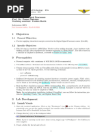 1 Objectives: EA-268 Digital Signal Processors Prof. Dr. Osamu Saotome Teaching Assistant: Canisio Barth