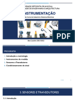 Instrumentação 3º - Uma 2021 - 2022 - Cap3 - Transdutores e Sensores - v1 - Parte 1 - 2