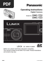 Download Digital Camera User Manual - Panasonic Lumix DMC-TZ3 by api-3823758 SN7324073 doc pdf