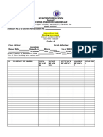 Reading Assessment Form