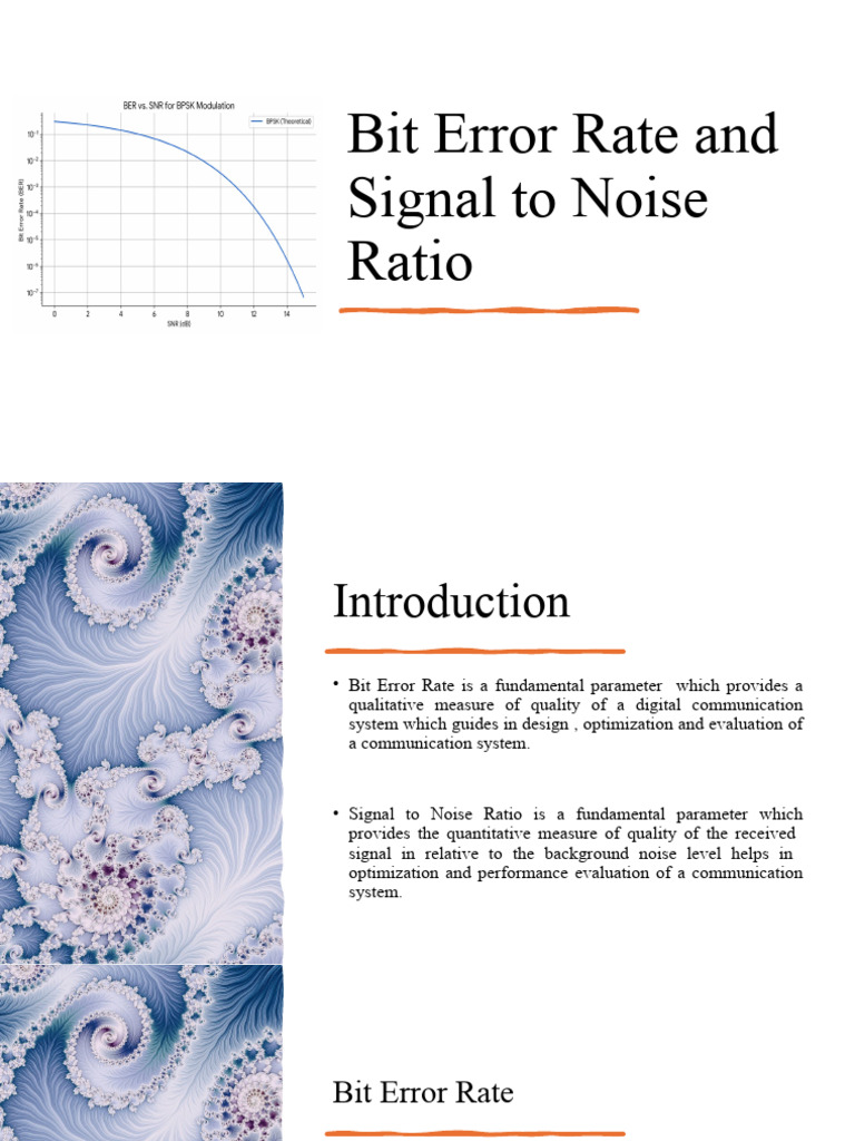 BER and SNR in Communication Systems | PDF | Signal To Noise Ratio ...