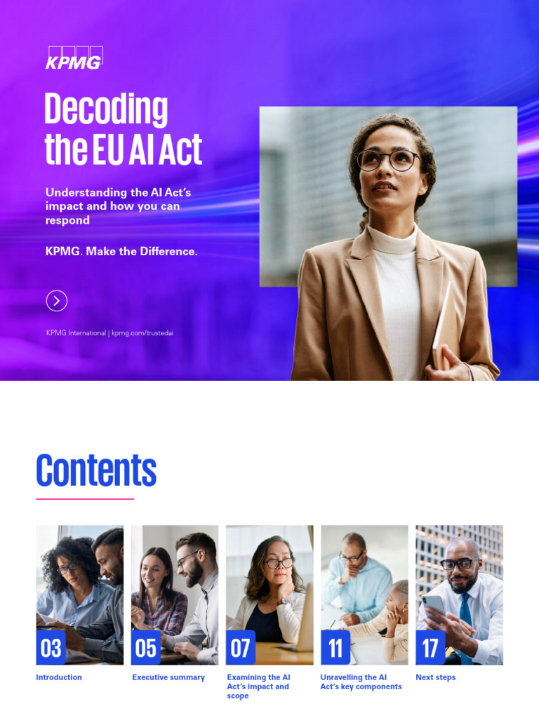 Decoding The EU AI Act - KPMG | PDF | Artificial Intelligence ...