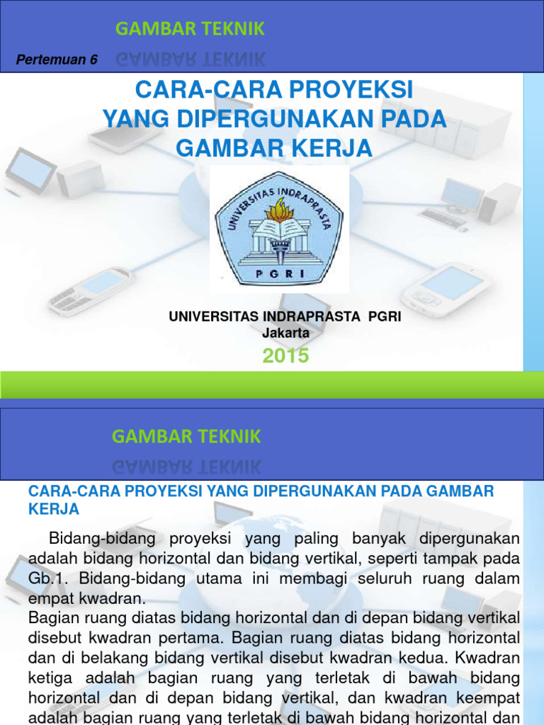 Proyeksi Gambar Teknik dan Metodenya | PDF | Metode & Bahan Ajar ...