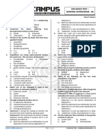 GK. Mock Test.