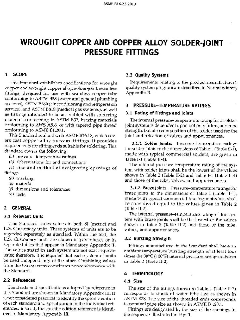 ASME B16.22 2013 | PDF