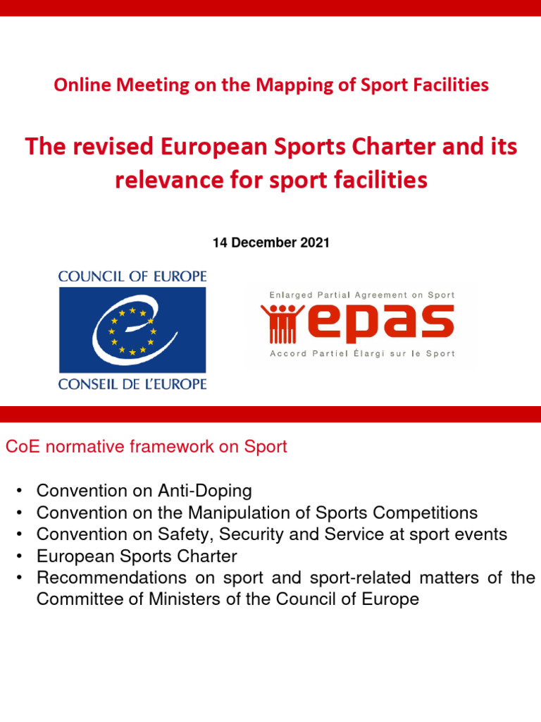1 - Presentation of The Revised European Sports Charter - Michael ...