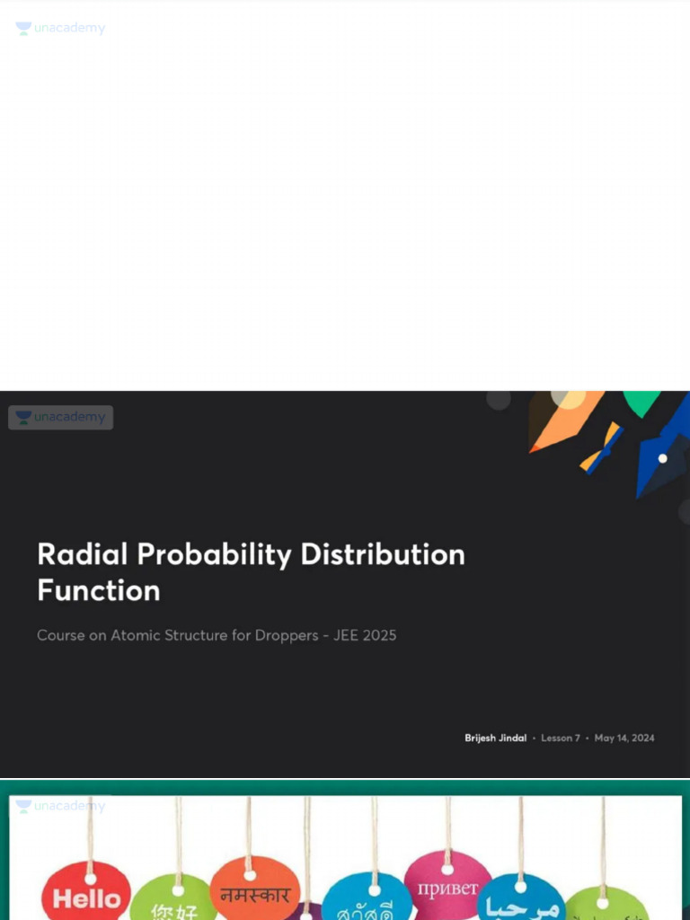 Radial Probability Distribution Function With Anno | PDF