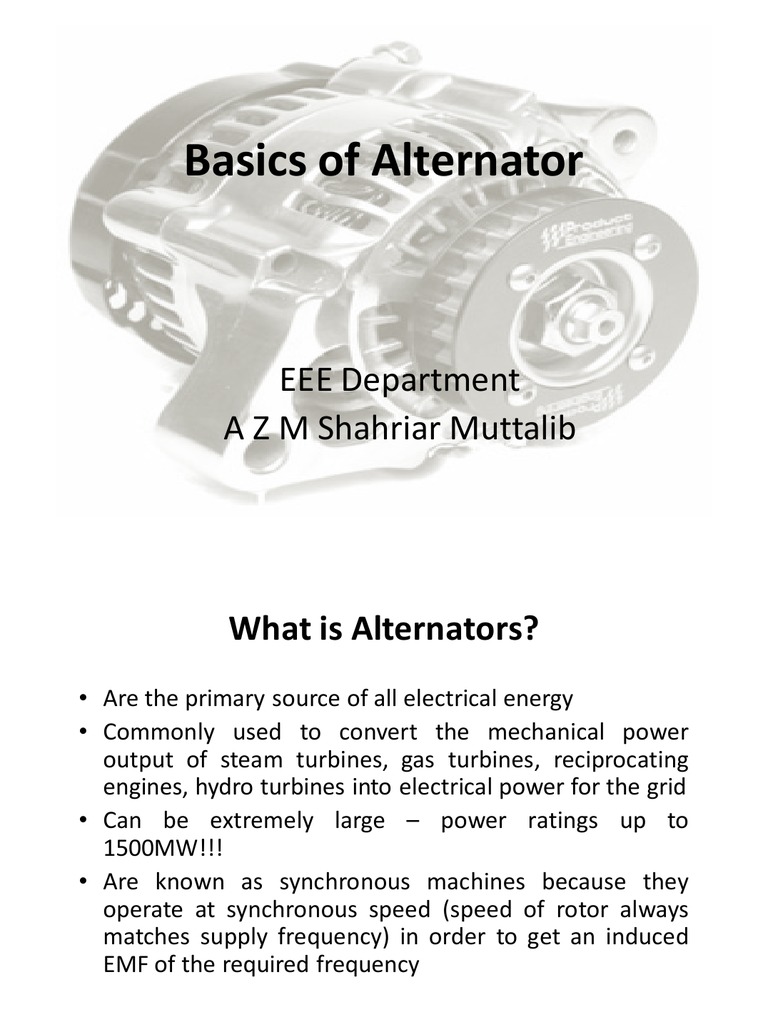 Basics of Alternators A Comprehensive Guide to Alternator Components