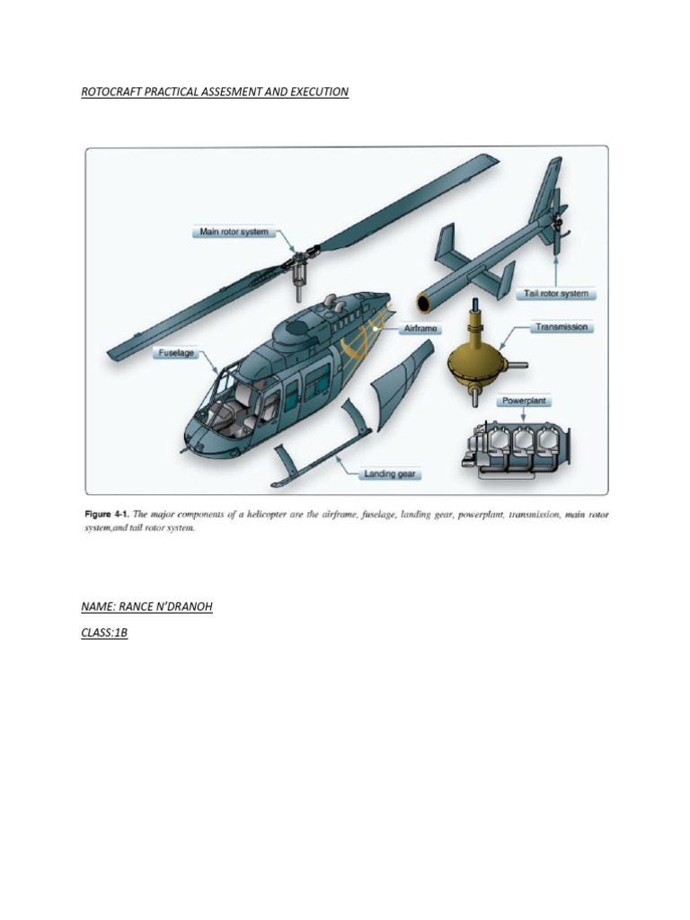 Rotorcraft Assignment. | PDF | Helicopter Rotor | Rotorcraft