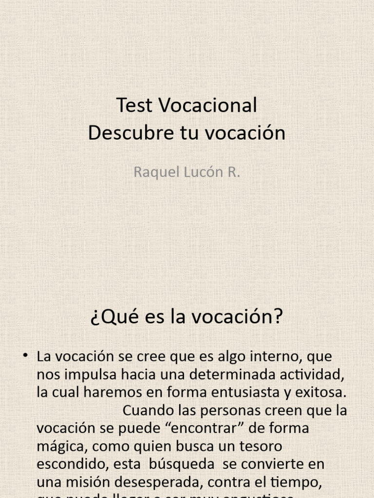 Descubre Tu Vocacion | PDF | Crecimiento personal y profesional ...