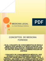 Medicina Legal Historia y Conceptos