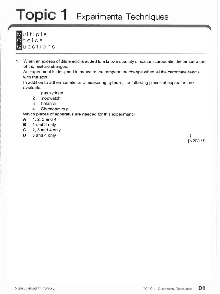 01 Experimental Techniques | PDF