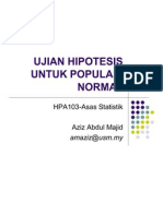 Ujian HIPOTESIS HPA103