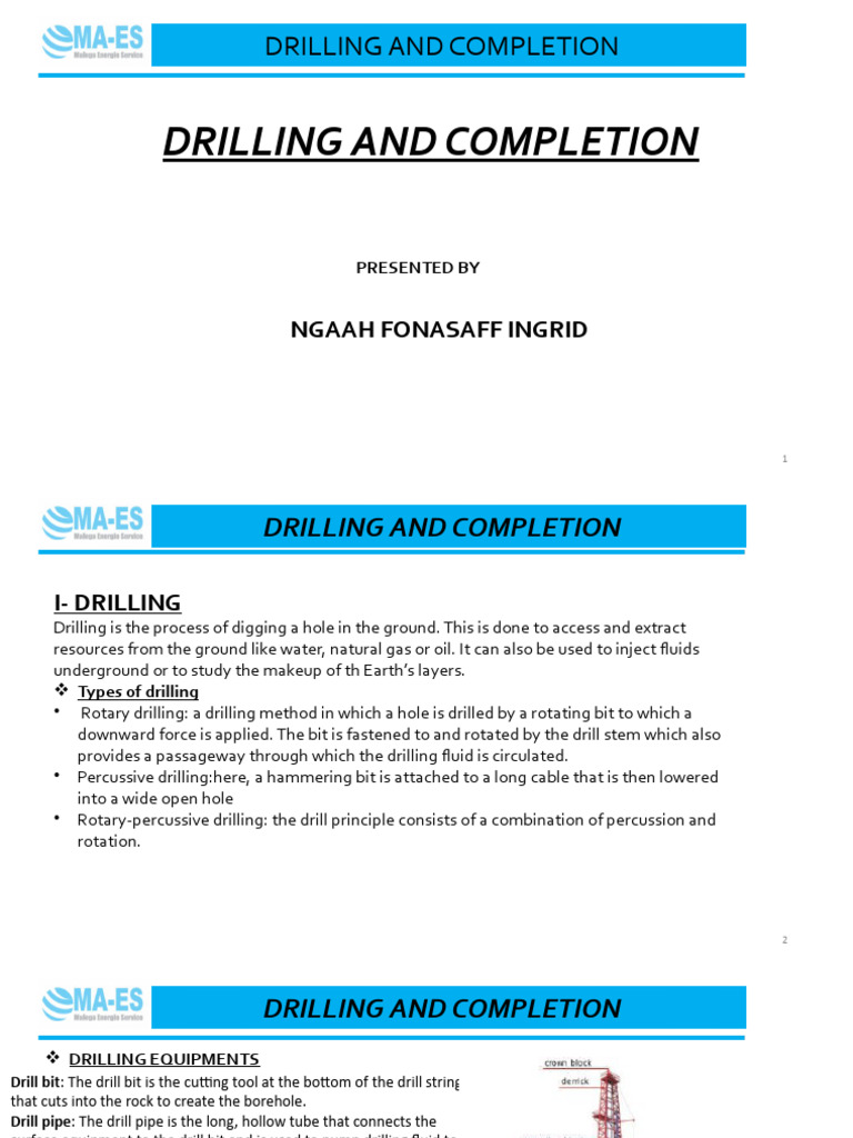 Drilling and Completion | PDF | Casing (Borehole) | Oil Well