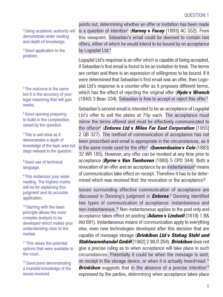 Formation 3 Pdf Offer And Acceptance Judgment Law