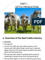 Unit I Beef Cattle Production