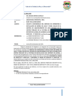Carta #010-2022-Informe Del Servicio de Huayllayocc-Raul Ticllacuri