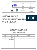 Reviu Rencana Teknik Akhir Pembangunan Jalan Tol Serang - Panimbang (STA. 50+677 STA. 83+677)