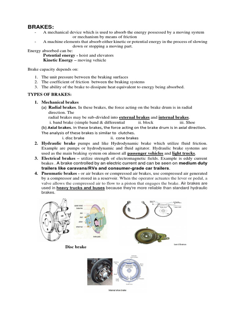 Chapter 2 - Brake - Upload | PDF | Brake | Mechanical Engineering