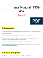 Tema 7 La II Guerra Mundial