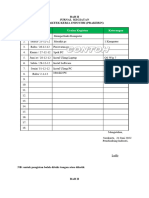 Contoh Pengisian Laporan PKL Bab 2 & Penutup