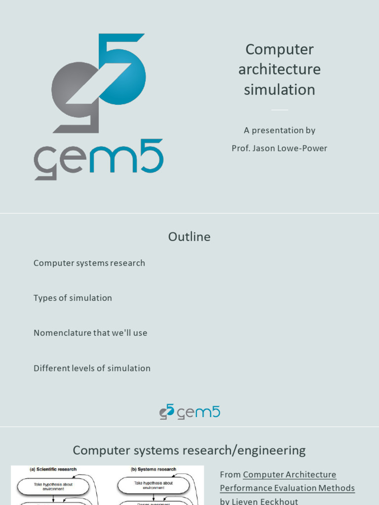 Computer Architecture Simulation Overview | PDF | Simulation | Emulator
