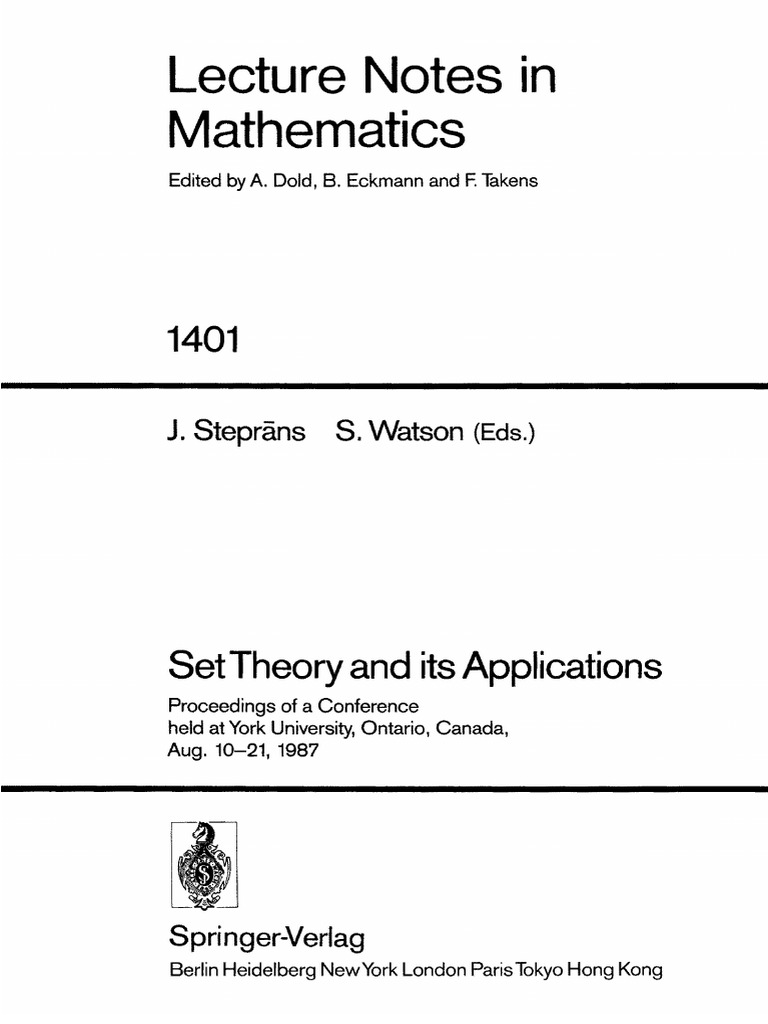Watson s steprans j set theory and its applications 1989 pdf