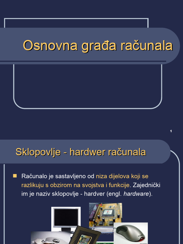 05 Osnovna Gradja Racunala | PDF