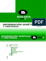 Información Genetica y Proteinas